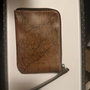 Patricia Nash Brown Leather Wallet Compact Design